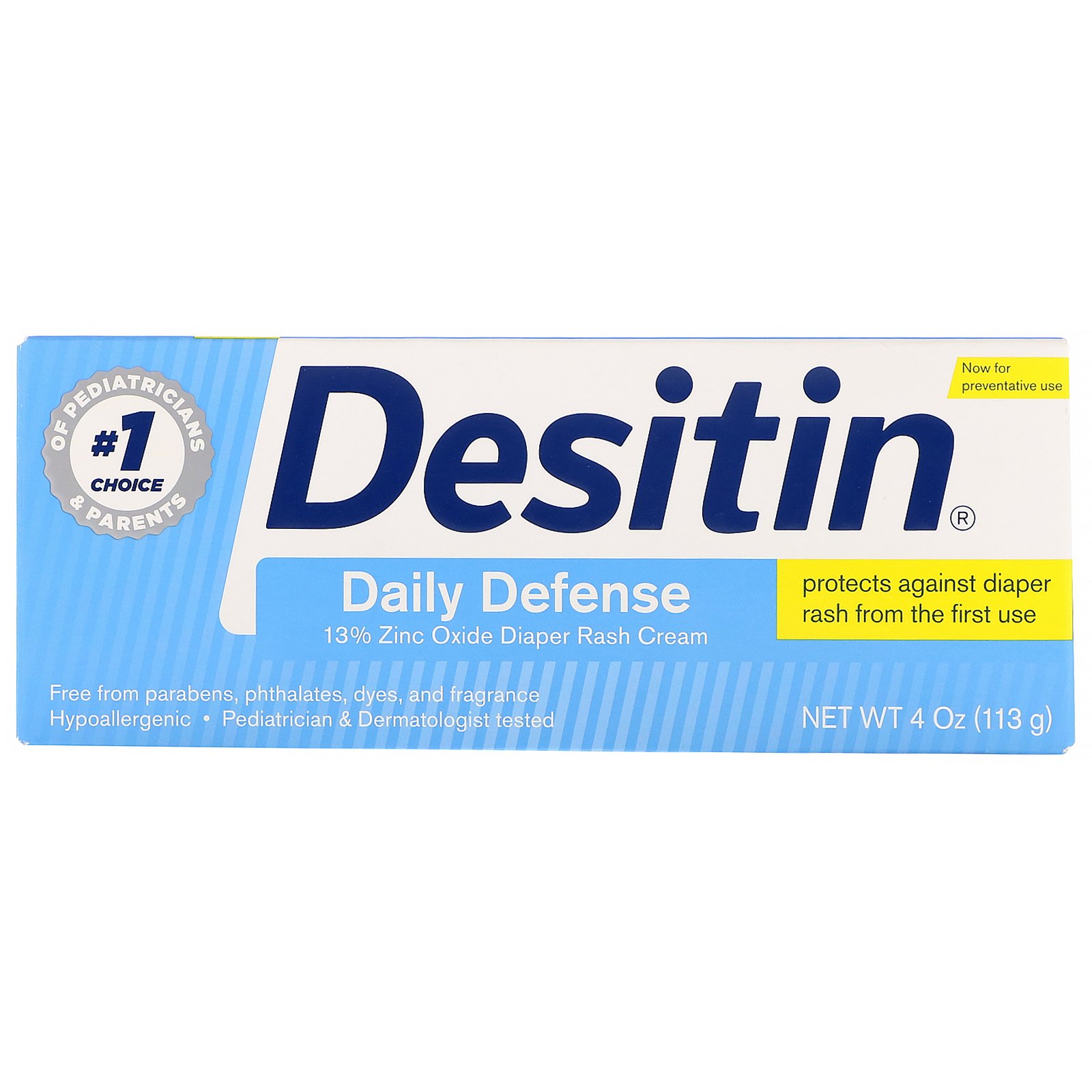Desitin, Creme para Assadura, Defesa Diária, 113 g (4 oz)