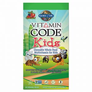 Garden of Life, Multivitamínico Kids Vitamin Code®, Cereja - 30 Ursinhos Mastigáveis