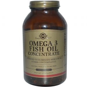 Solgar, Omega 3 Óleo de Peixe Concentrado - 120 Cápsulas em Gel
