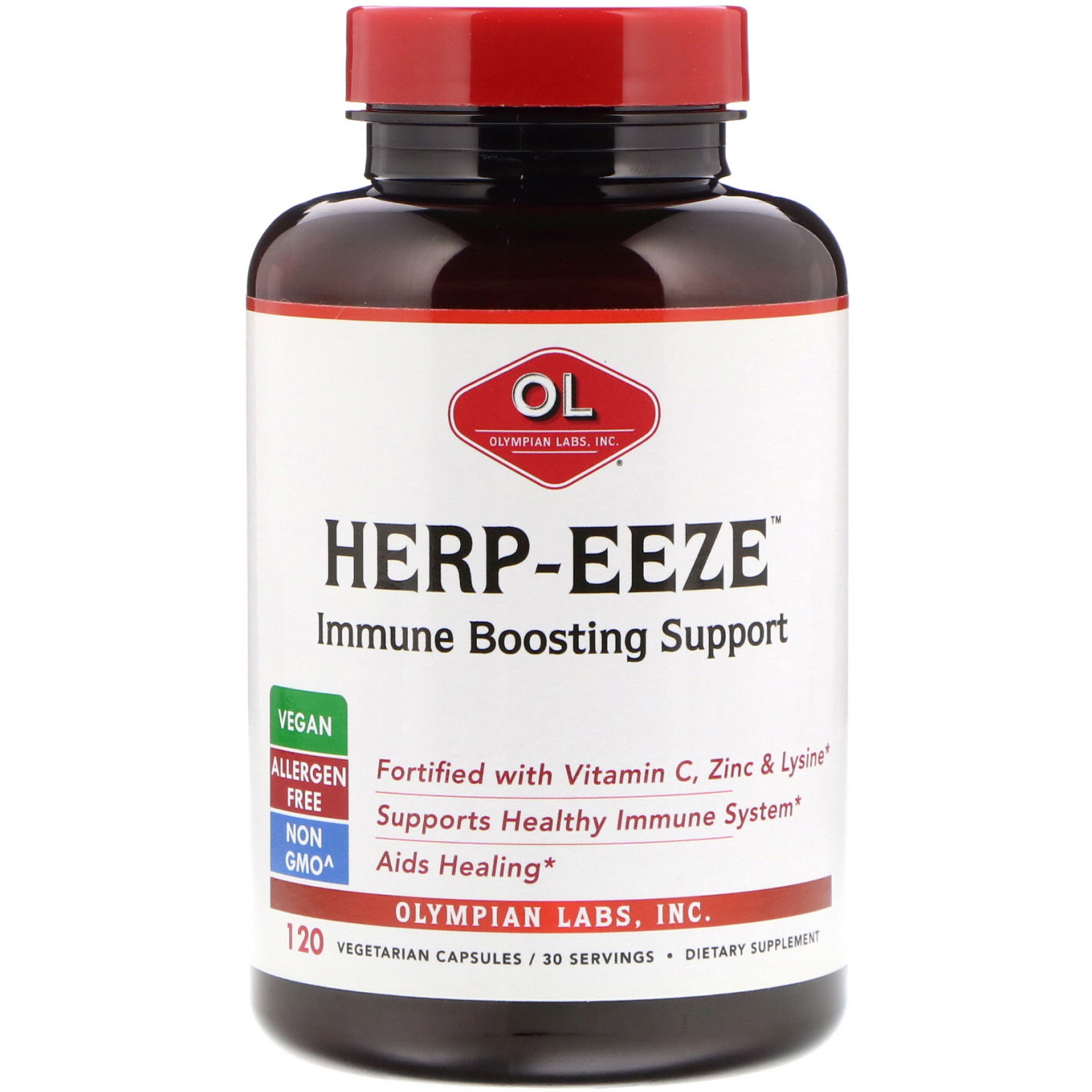 Olympian Labs, Herp-Eeze, 120 Cápsulas Vegetais
