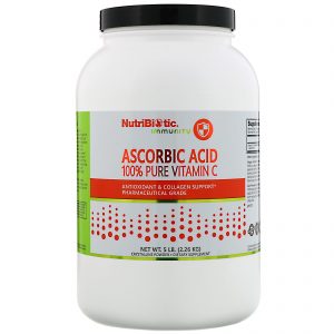 NutriBiotic, Immunity, Ácido Ascórbico, 100% Vitamina C Pura, Pó Cristalino, 2,26 kg (5 lb)