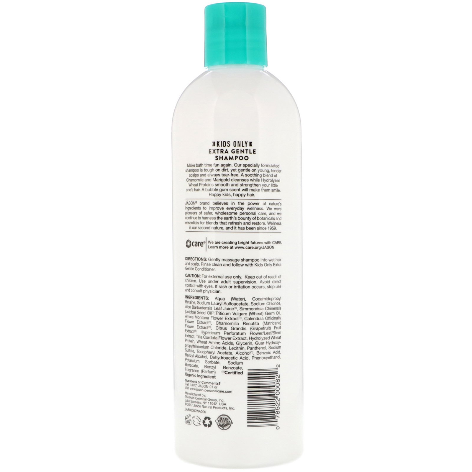 Jason Natural, Kids Only ('Somente para Crianças'), Shampoo Extra Gentil, 17.5 fl oz (517 ml) - Imagem 2