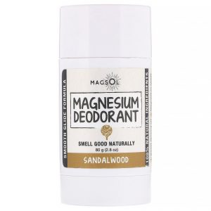 Magsol, Desodorante de Magnésio, Sândalo, 2,8 oz (80 g)