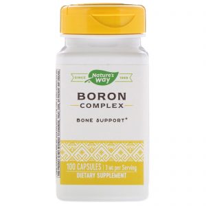 Nature's Way, Complexo de Boro, 3 mg, 100 Cápsulas