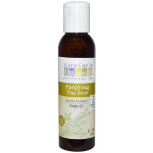 Aura Cacia Tea Tree Oil Colheita Corpo 4 OZ