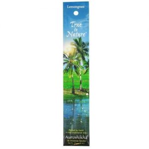 Auroshika, Incensos de Lemongrass (Capim de Limão) - 16 palitos por caixa