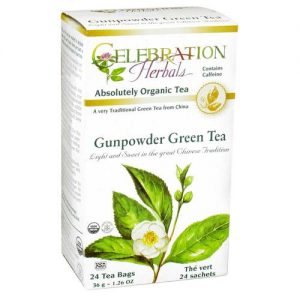 Celebration Ervaals Chá verde Gunpowder Orgânica 24 Sacos