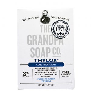 Grandpa's, Sabonete em Barra para o Corpo e Face - Thylox® Tratamento de Acne - 92g
