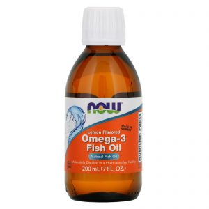 Now Foods, Óleo de Peixe com Ômega 3, Sabor de Limão, 200 ml (7 oz)