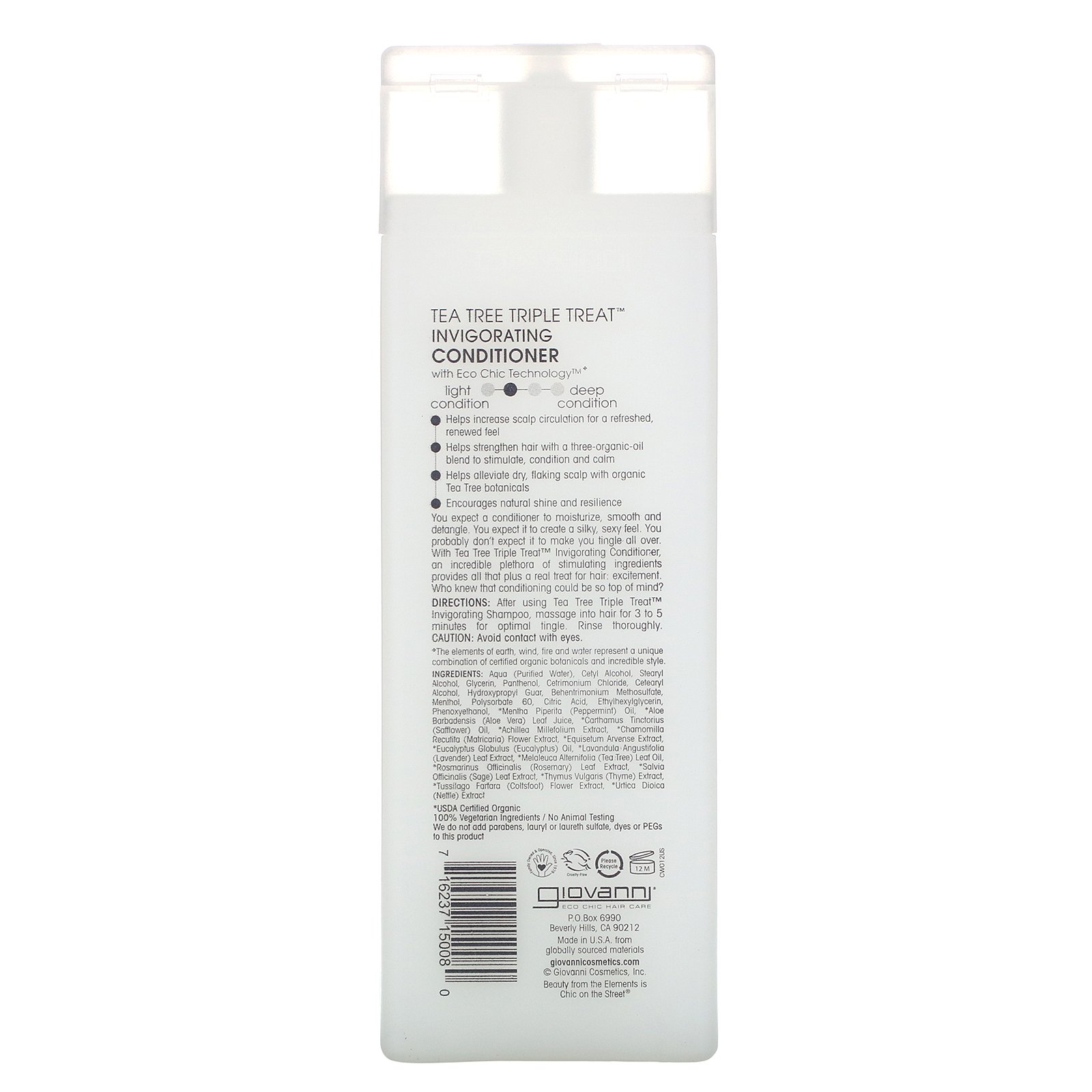 Giovanni, Condicionador Revigorante Tea Tree Triple Treat, 250 ml (8,5 oz) - Imagem 2