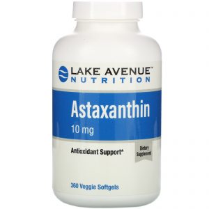 Lake Avenue Nutrition, Astaxatina, 10 mg, 360 Cápsulas Gelatinosas Vegetais