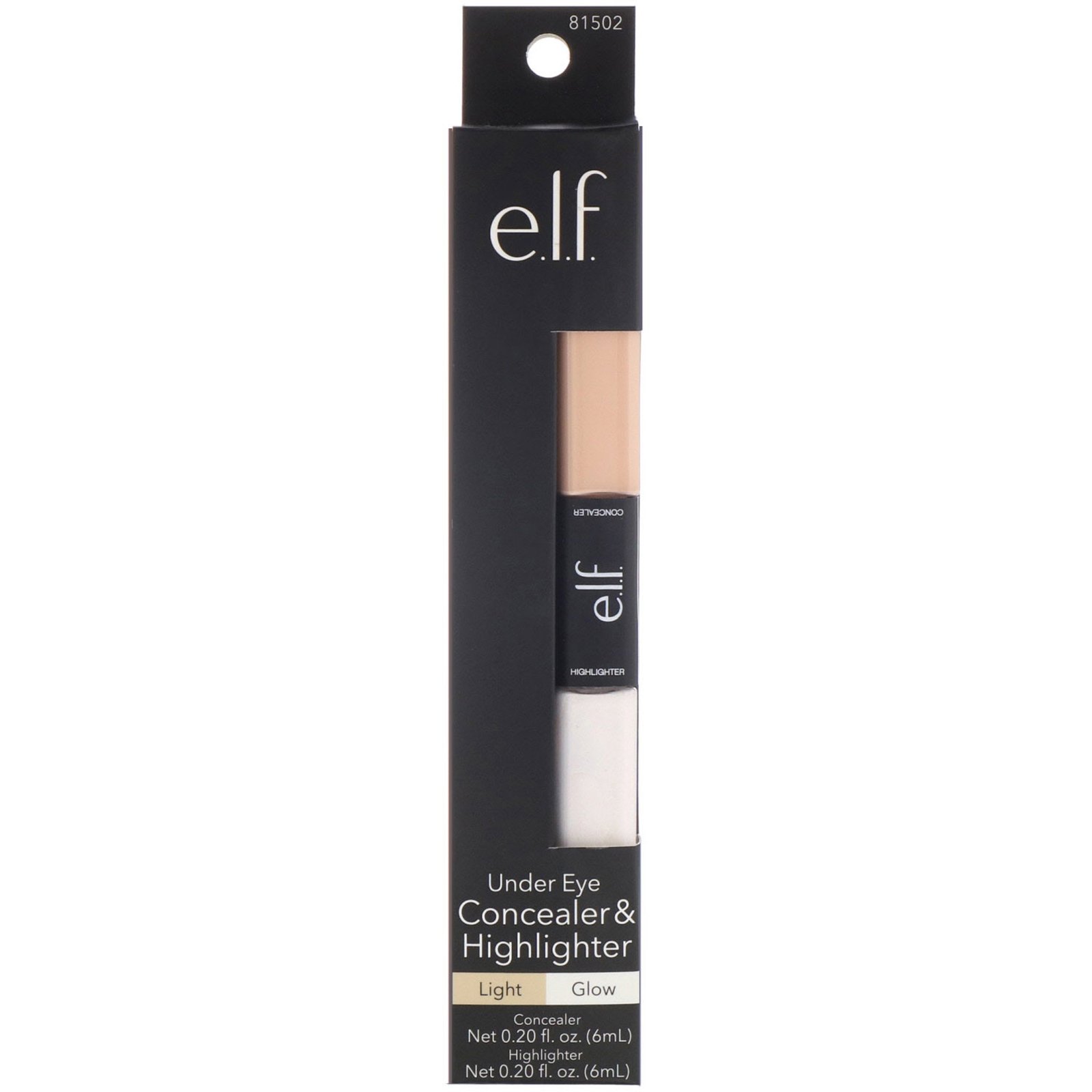 E.L.F., Corretivo e iluminador para os olhos, Brilho/Claro, 5 g/5g - Imagem 2