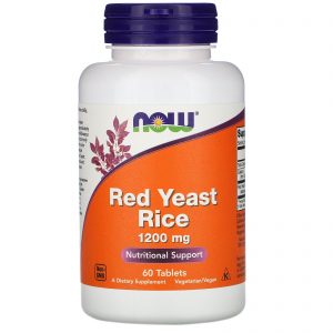 Now Foods, Arroz de Levedura Vermelha, 1200 mg, 60 Comprimidos
