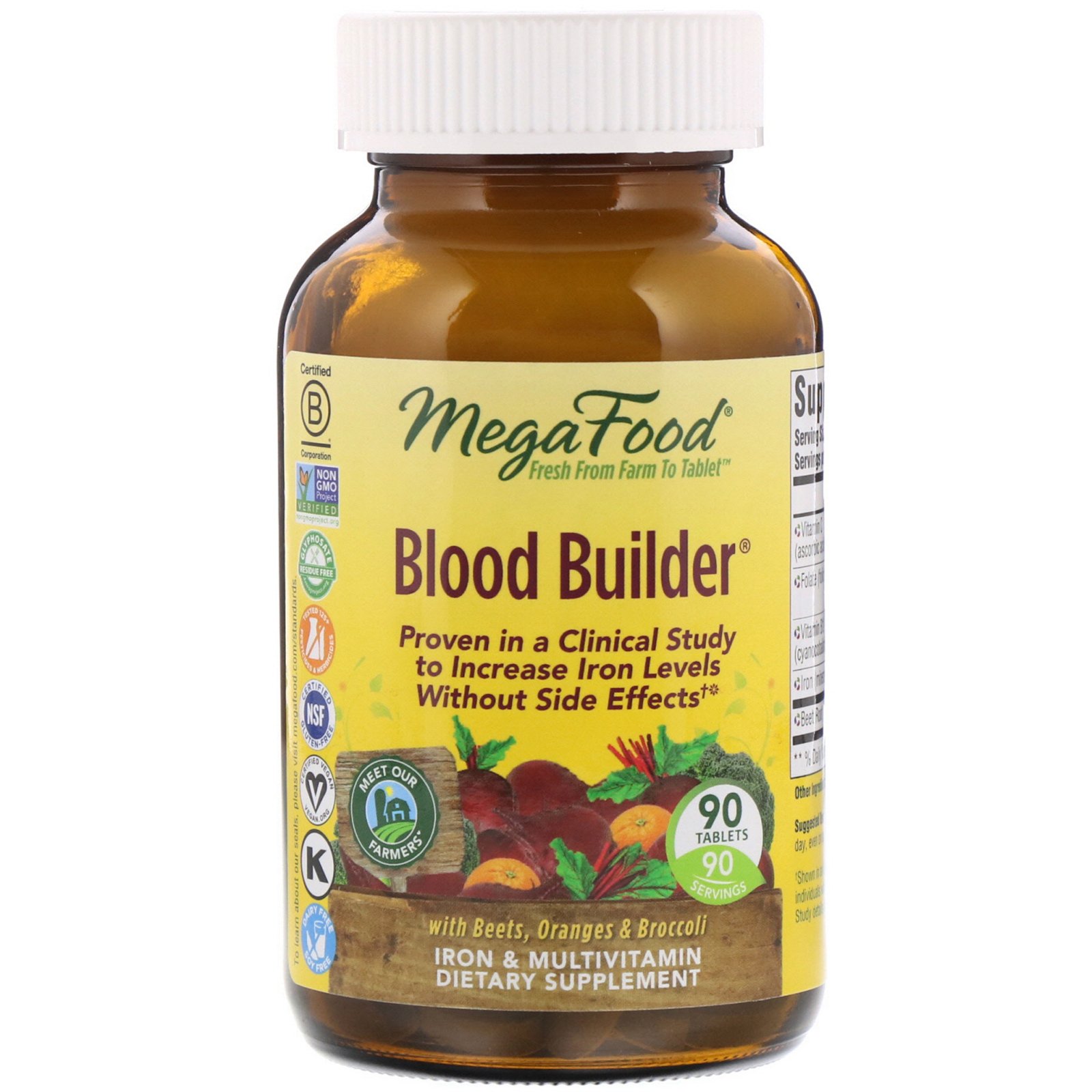 MegaFood, Desenvolvedor de Sangue, 90 Comprimidos
