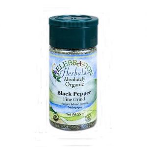 Celebration Herbals, Tempero de Pimenta Preta - Moagem fina - 3,5 oz