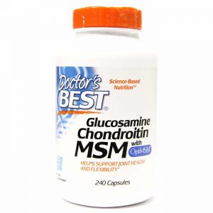Doctor's Best, Glucosamina / Condroitina / MSM - 240 Cápsulas