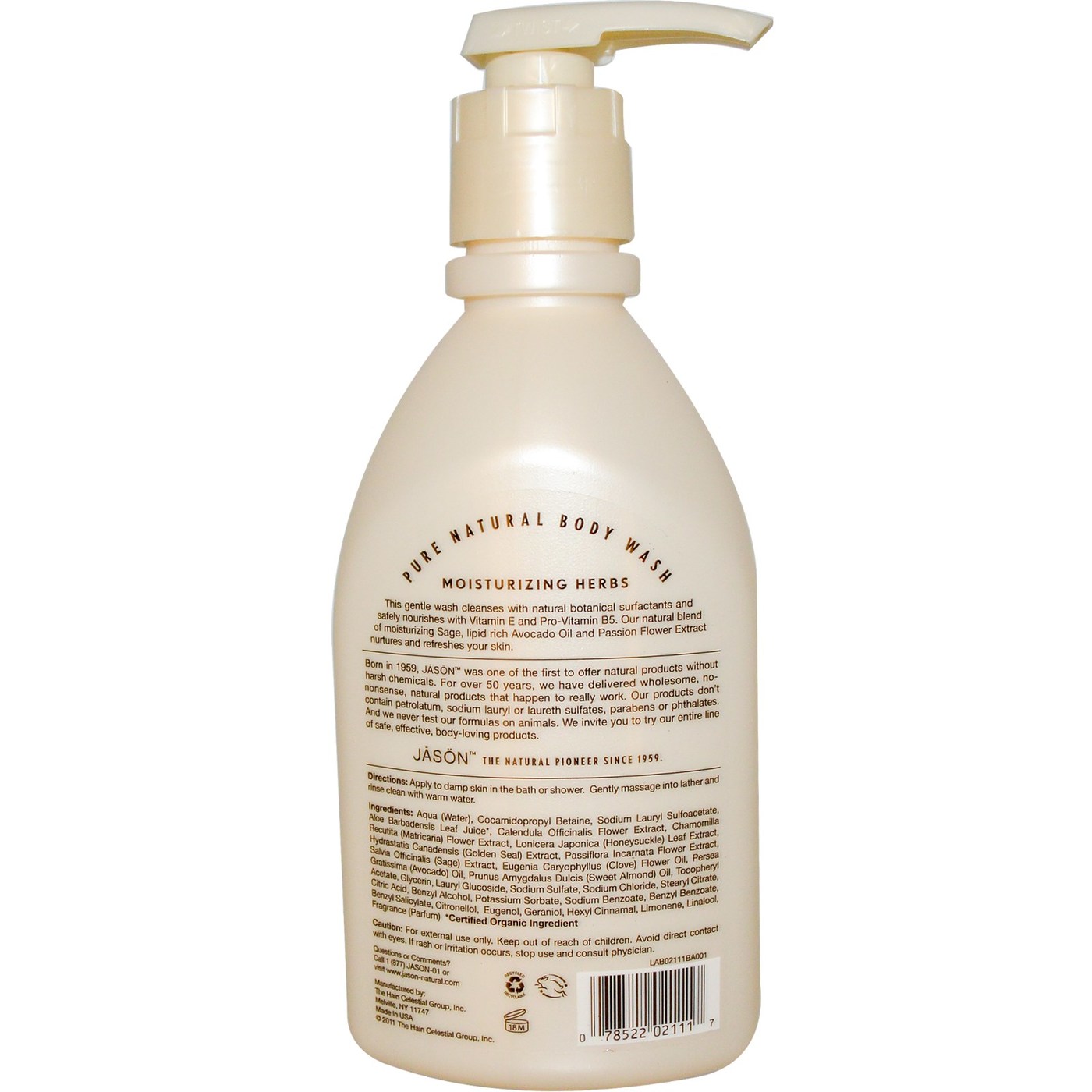 Jason Natural Cosmetics Ervaal Satin Sabonete Liquido Body 30 OZ - Imagem 2