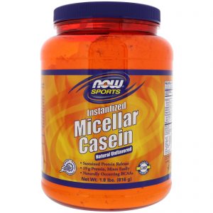 Now Foods, Sports, Caseína Micelar, Instantânea, Sem Sabor Natural, 816 g (1,8 lbs)