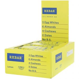 RXBAR, Barra de Proteína, Limão, 12 Barras, 1,83 oz (52 g) Cada