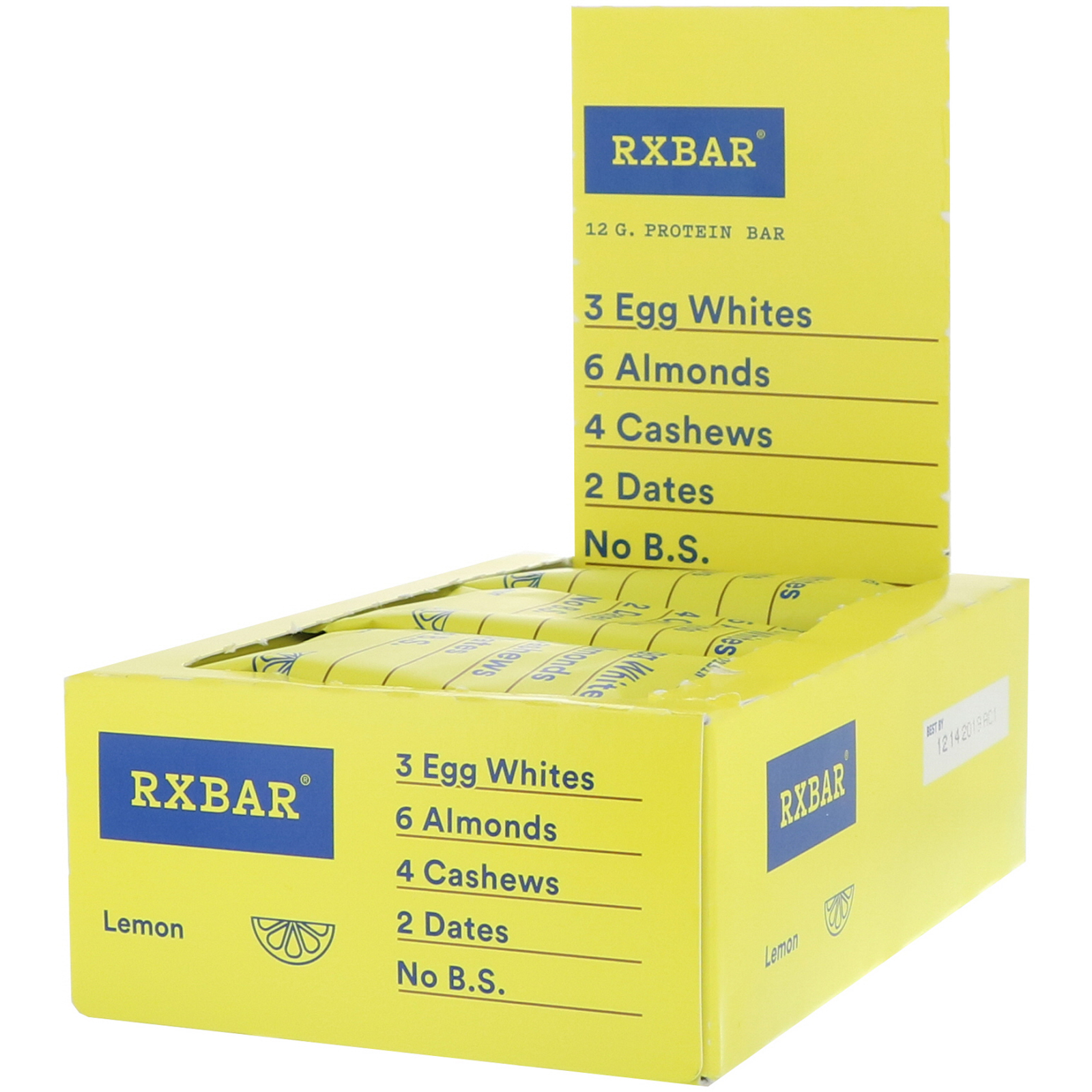 RXBAR, Barra de Proteína, Limão, 12 Barras, 1,83 oz (52 g) Cada