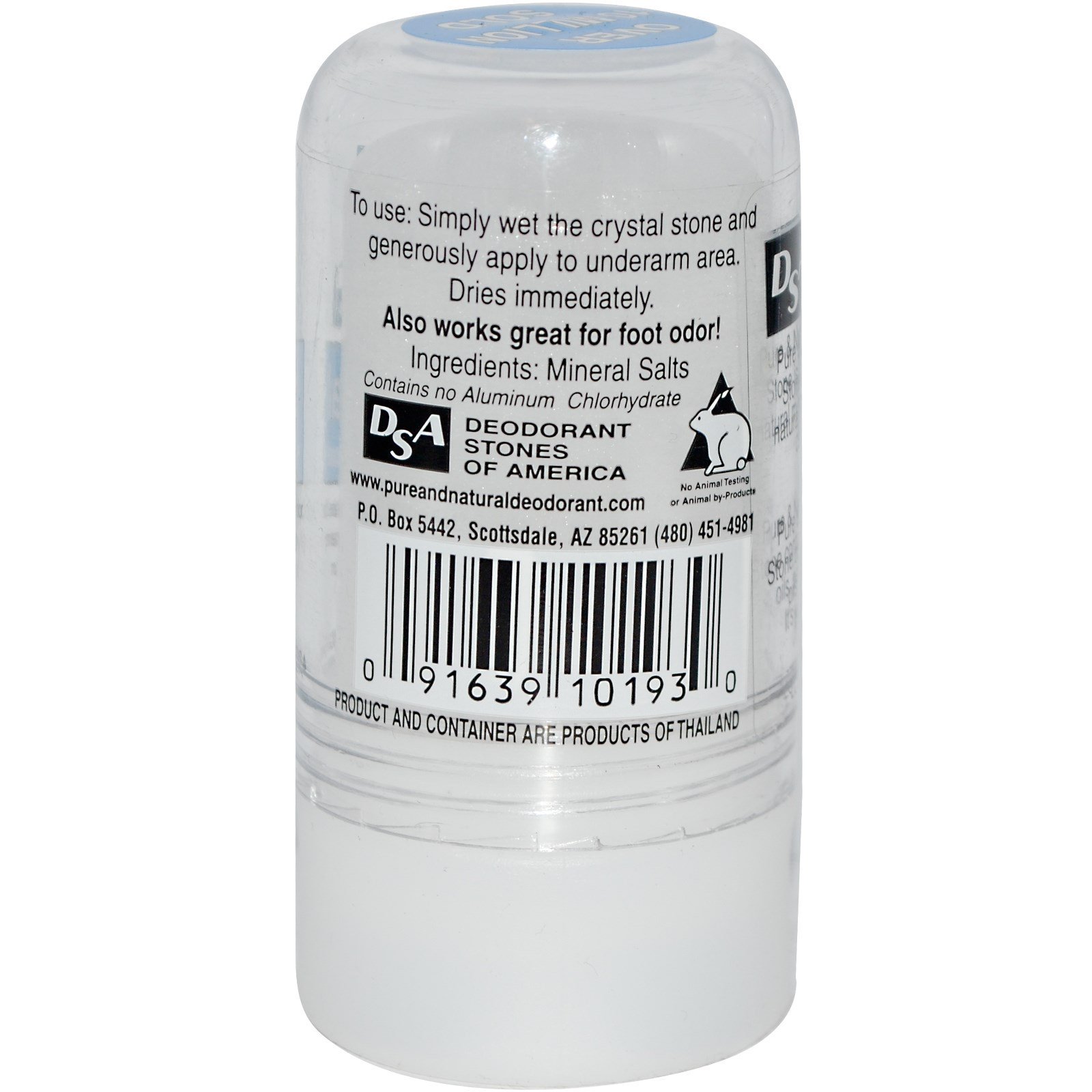Thai Deodorant Stone, Pure & Natural, Crystal Deodorant Stone, 120 g (4,25 oz) - Imagem 2