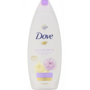 Dove, Purely Pampering, gel de banho, Creme doce com peônia, 650 ml