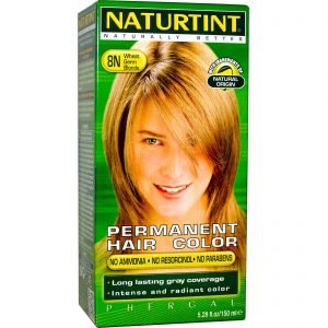 Naturtint, Tintura Capilar Permanente, 8N Louro Gérmen de Trigo, 150 ml (5,28 fl oz)