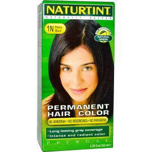 Naturtint, Permanent Hair Color, 1N, Ebony Black, 5,28 fl oz (150 ml)