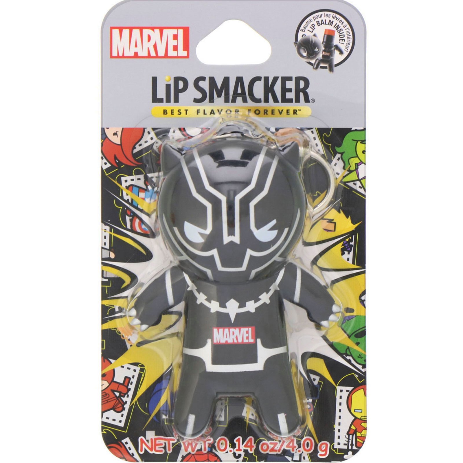 Lip Smacker, Protetor labial de super-herói da Marvel, Black Panther, T'Challa Tangerine, 0,14 oz (4 g)
