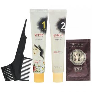 Doori Cosmetics, Daeng Gi Meo Ri, Tintura para Cabelo de Ervas Medicinais, Castanho Claro, 1 Kit