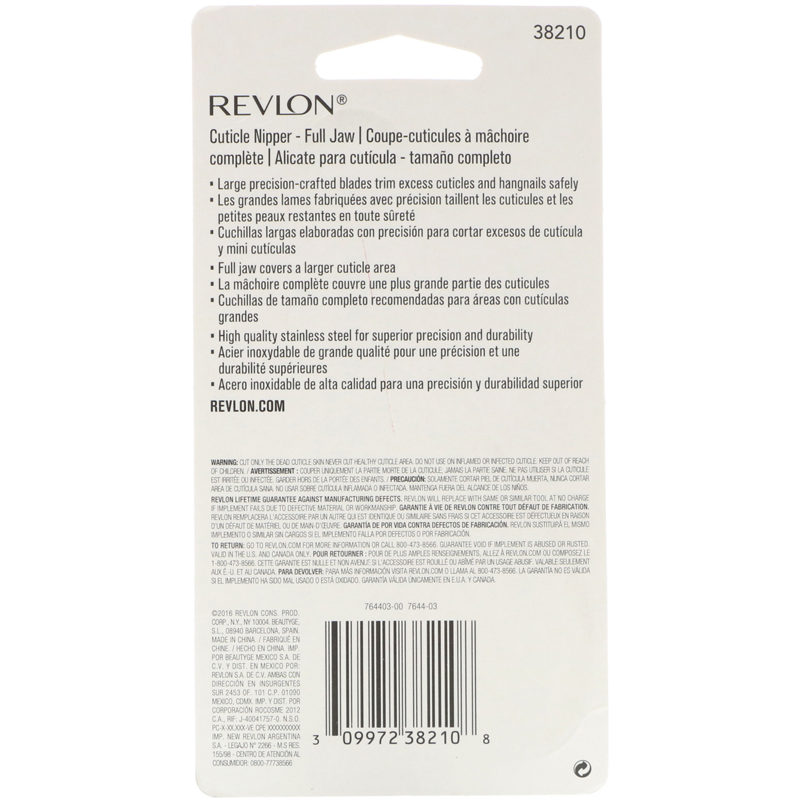Revlon, Pinça de cutícula, Full Jaw, 1 contagem - Imagem 3