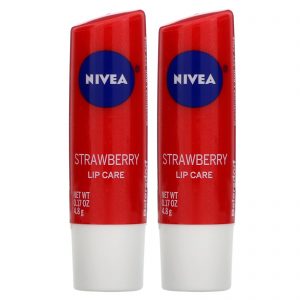 Nivea, Lip Care, Strawberry, 2 Pack, 0.17 oz (4.8 g) Each
