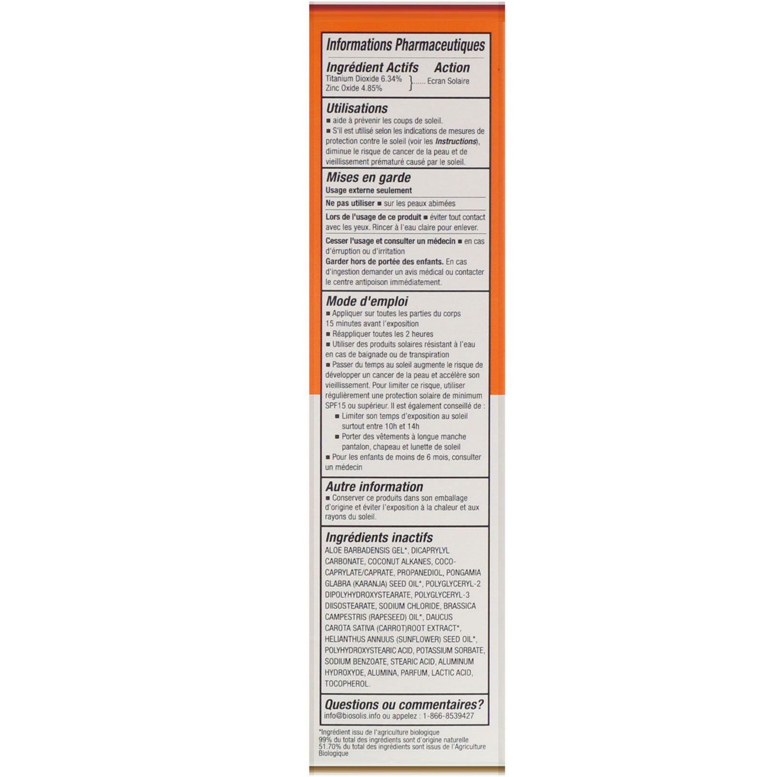 Biosolis, Sun Milk, Protetor Solar, SPF 15, 100 ml (3,4 fl oz) - Imagem 3