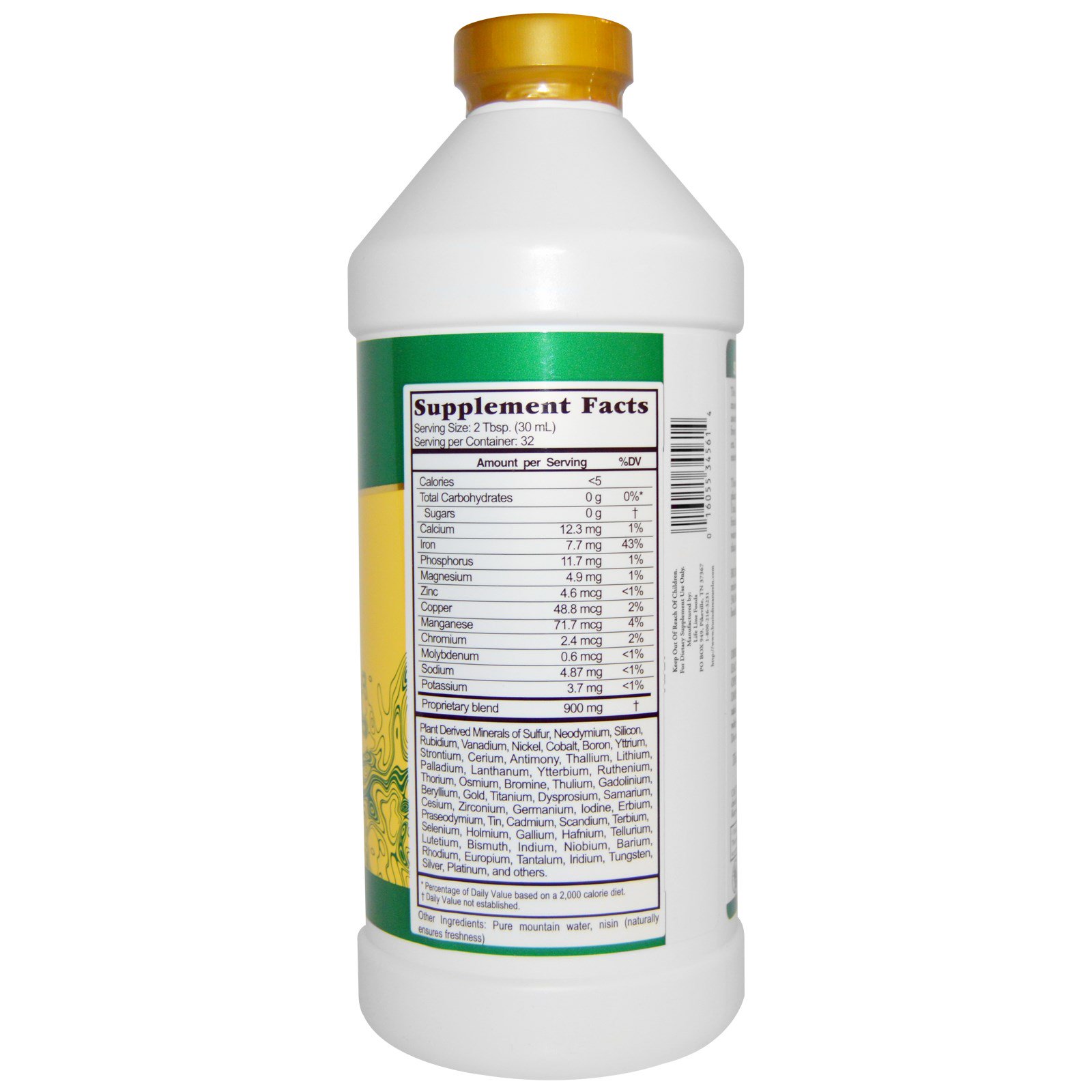 Buried Treasure, Nutrientes Líquidos, Minerais Coloidais Puros, 946 ml (32 fl oz) - Imagem 2