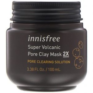 Innisfree, Máscara de Argila Porosa Super Vulcânica 2X, 3,38 fl oz (100 ml)