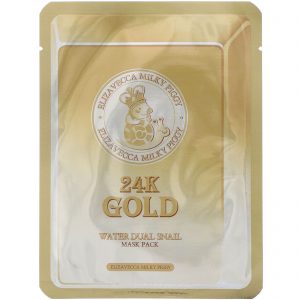 Elizavecca, Conjunto de Máscaras de Caracol Duplas de Água Ouro 24k Milky Piggy, 10 Folhas, 25 g (0,88 oz) Cada