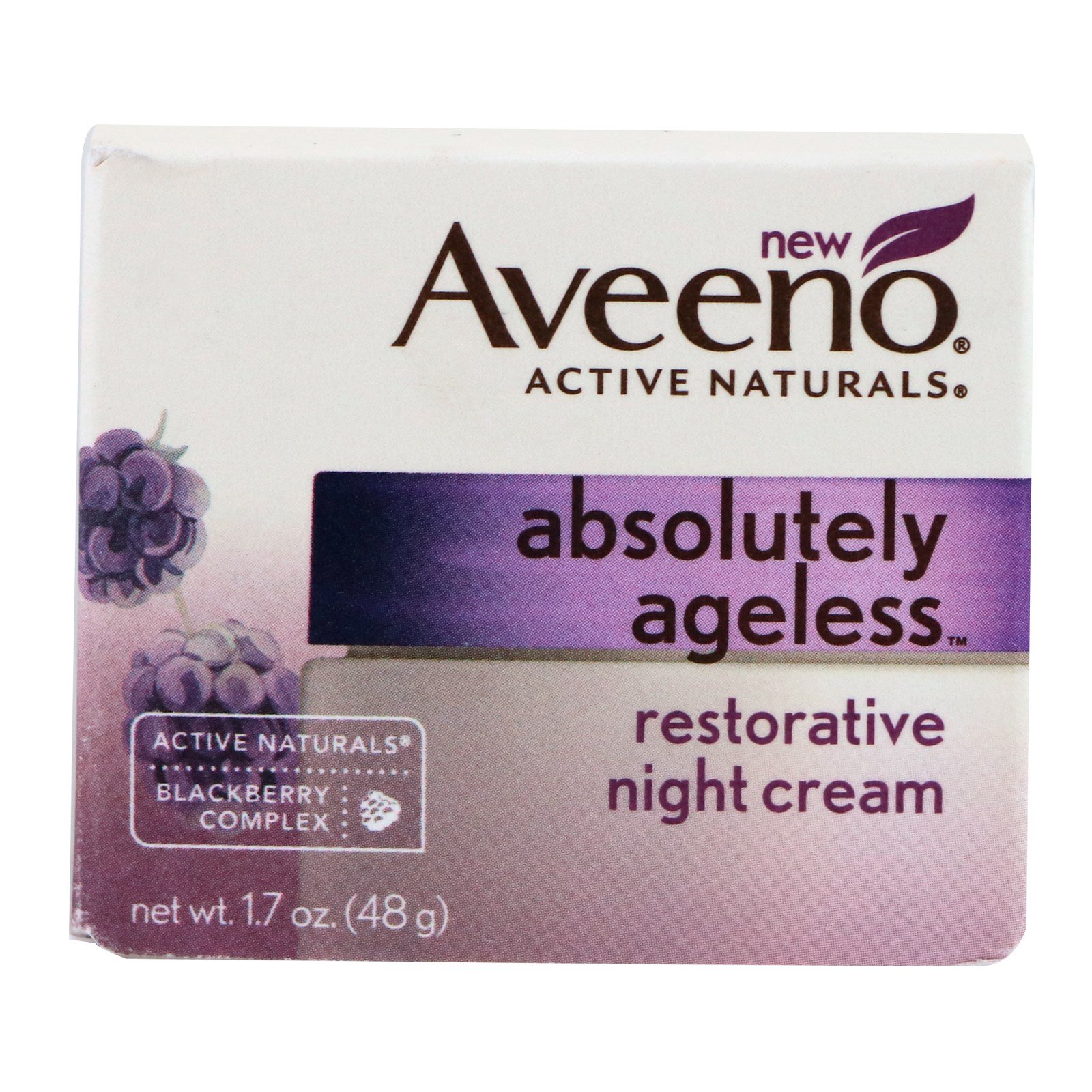 Aveeno, Absolutamente sem envelhecimento, Creme restaurador noturno, 1,7 oz (48 g) - Imagem 2