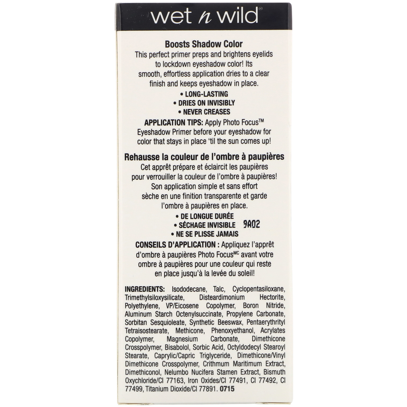 Wet n Wild, Primer para sombra PhotoFocus, Only A Matter of Prime, 10 ml (0,34 fl oz) - Imagem 3