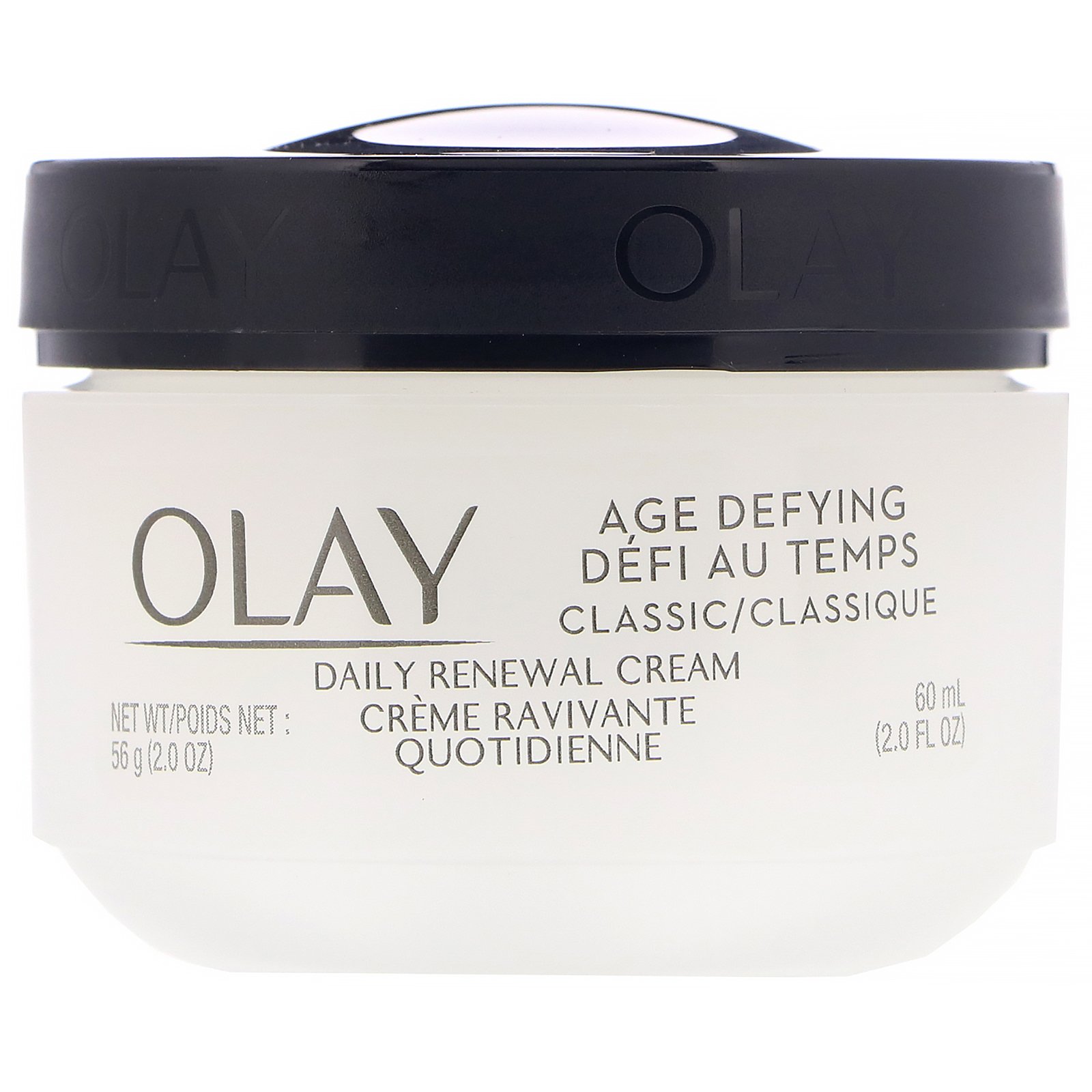 Olay, Creme Renovador Diário Anti-idade, Clássico, 60 ml (2 fl oz)