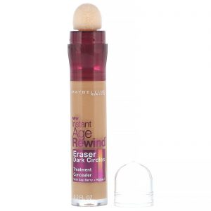 Maybelline, Instant Age Rewind, corretivo de tratamento, cobertura das olheiras, 144 Caramel, 6 ml