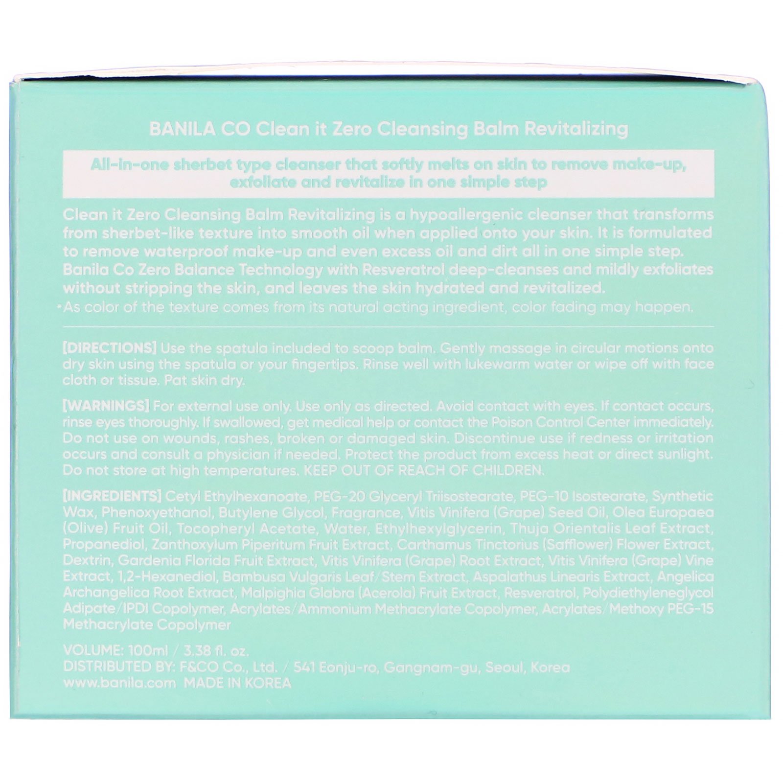 Banila Co., Clean It Zero, Loção de Limpeza, Revitalizante, 100 ml (3,38 fl oz) - Imagem 4