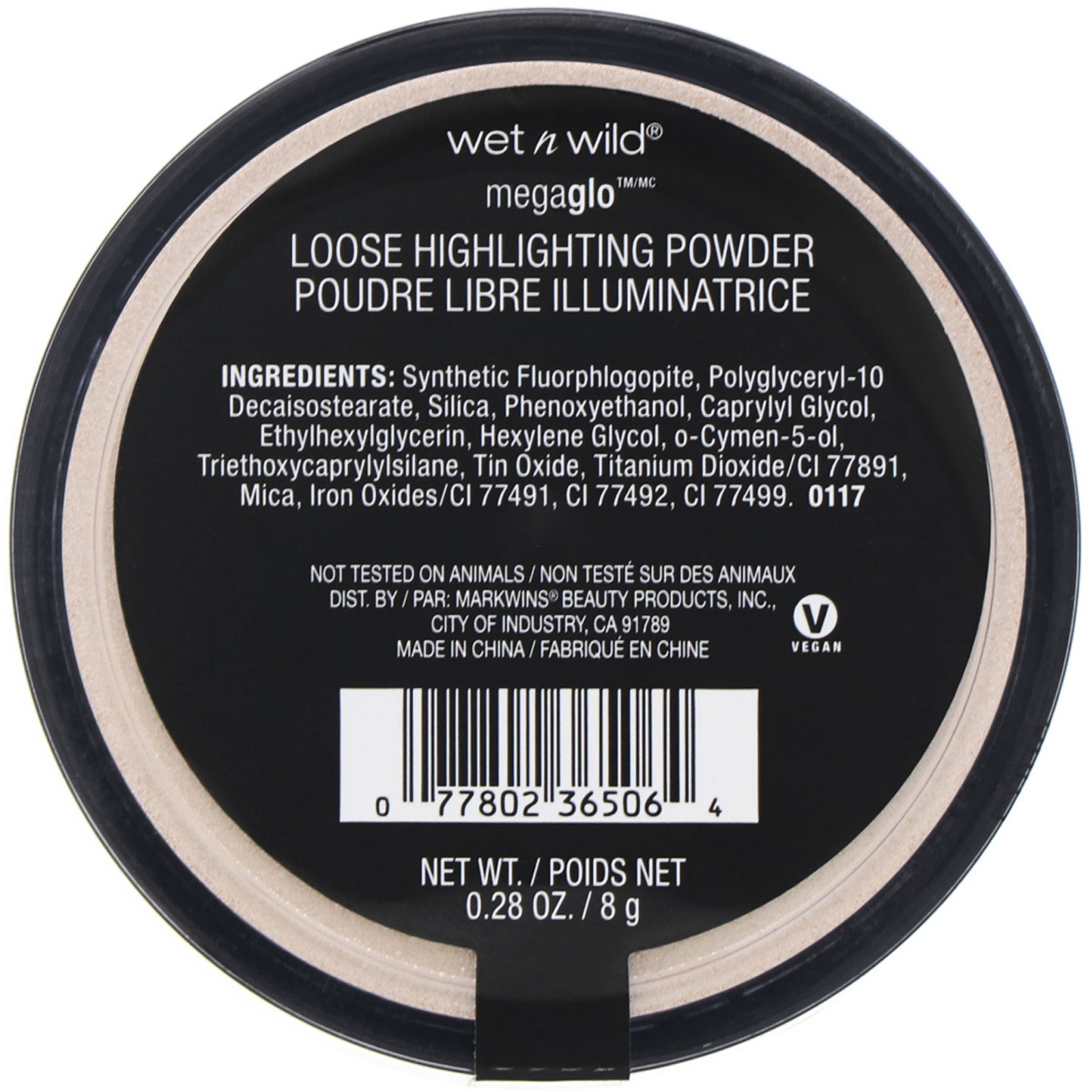 Wet n Wild, Pó iluminador MegaGlo Loose, I'm So Lit, 0,28 oz (8 g) - Imagem 3