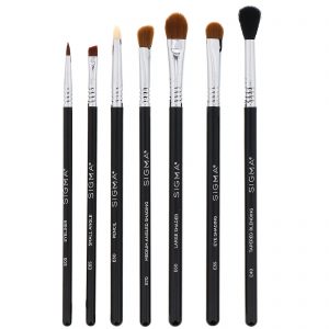 Sigma, Conjunto básico de pincéis para os olhos, Conjunto com 7 unidades