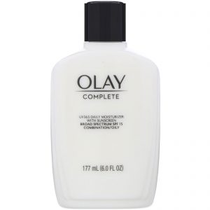 Olay, Complete, Hidratante diário UV365 com protetor solar, FPS 15, Pele oleosa, 177 ml (6 oz)