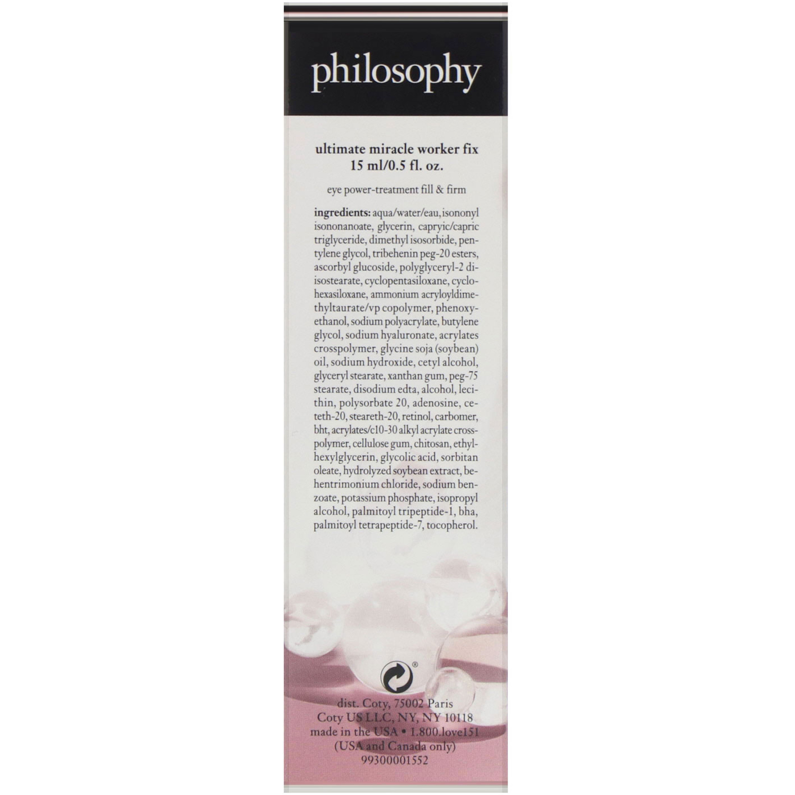 Philosophy, Ultimate Miracle Worker Fix, tratamento poderoso para os olhos, 15 ml - Imagem 3