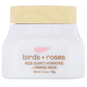 O'o Hawaii, Birds + Roses, Máscara Hidratante e Firmadora de Quartzo Rosa, 150 g (5,2 oz)