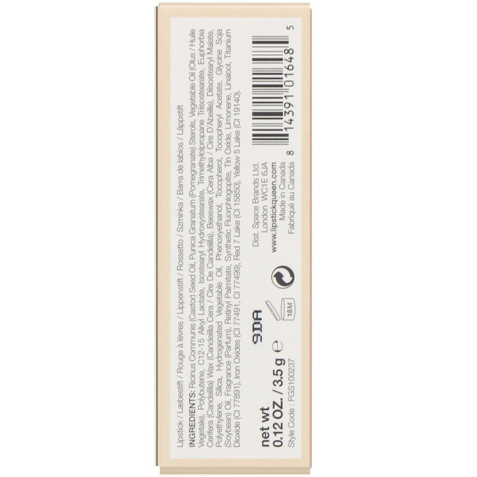 Lipstick Queen, Nothing But The Nudes, Lipstick, The Whole Truth, 0.12 oz (3.5 g) - Imagem 3