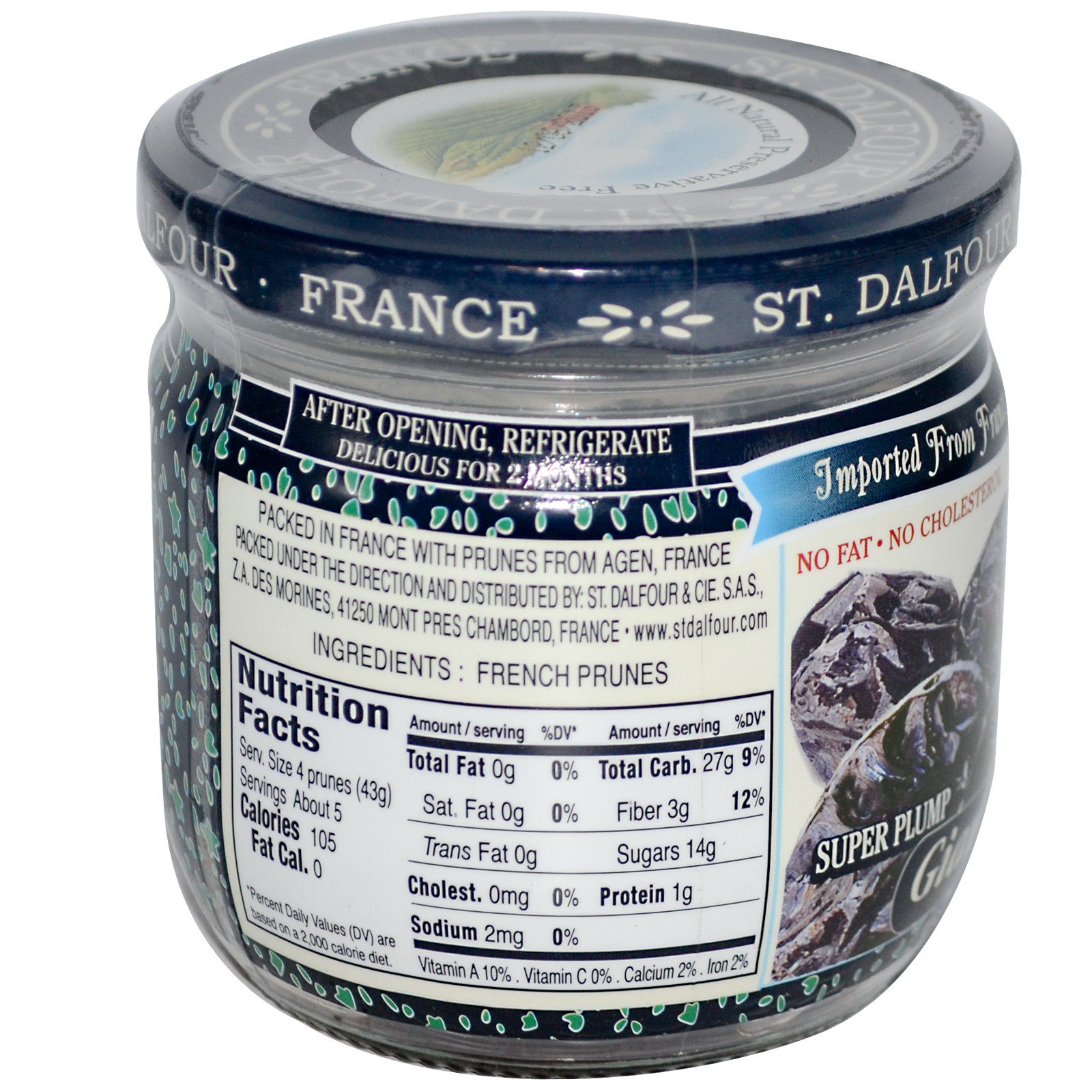 St. Dalfour, Ameixas secas francesas gigantes, sem caroço, 200 g (7 oz) - Imagem 2