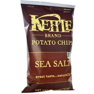 Kettle Foods, Batatinha, Sal Marinho, 5 oz (142 g)