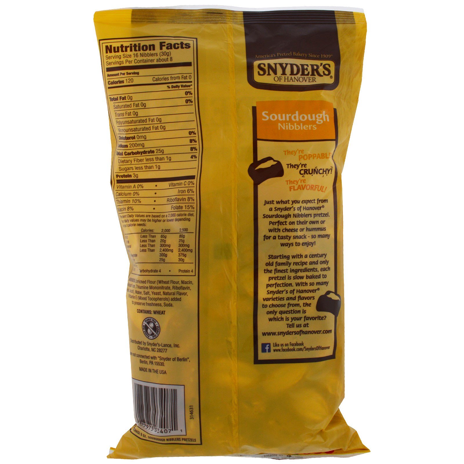 Snyder's, Pretzels, Massa Amarga para Petiscos, 9 oz (255.2 g) - Imagem 2